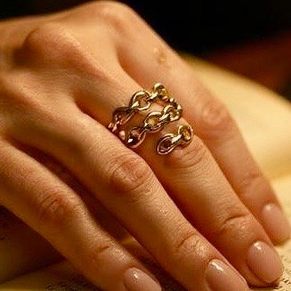 The I Speak Fluent Gucci ring is a bold ode to fashion’s playful side. Crafted in a chic gold-plated chain-link design, it radiates runway glamour with effortless confidence. Adjustable for a perfect fit, it’s versatile enough to stack or wear solo; a statement piece that turns whispers of luxury into a language of style.