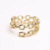 The I Speak Fluent Gucci ring is a bold ode to fashion’s playful side. Crafted in a chic gold-plated chain-link design, it radiates runway glamour with effortless confidence. Adjustable for a perfect fit, it’s versatile enough to stack or wear solo; a statement piece that turns whispers of luxury into a language of style.