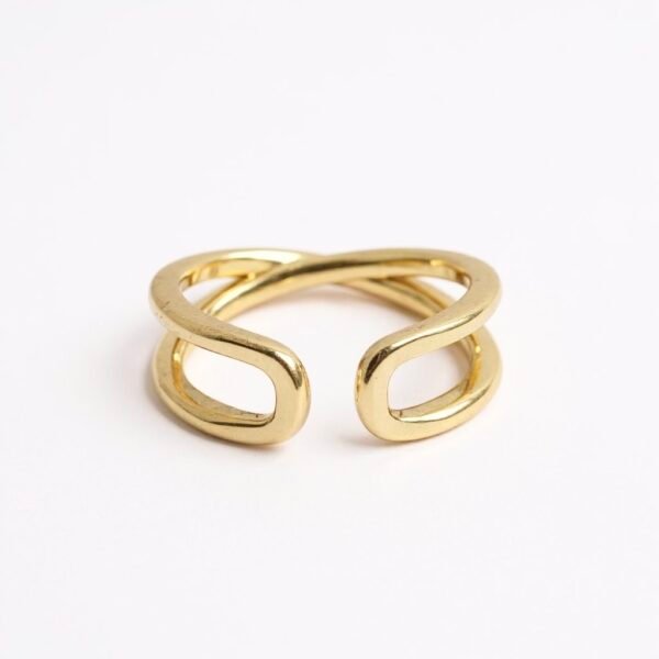 The Onda Ring draws inspiration from the ever-shifting rhythm of the sea. Its fluid, wave-like curves are sculpted in a luminous gold-plated finish, capturing both grace and strength. This open, adjustable design embodies balance and flow while offering a contemporary minimalist silhouette. A versatile piece, Onda transitions effortlessly from everyday wear to statement styling, making it a timeless reflection of elegance in motion.