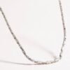 The Catena Argento is a timeless silver chain necklace crafted to embody both strength and simplicity. Its sleek links reflect understated elegance, making it the perfect piece for layering or wearing alone. Whether styled for everyday sophistication or paired with a statement pendant, this chain serves as a versatile foundation in any jewelry collection. Made with high-quality silver plating, the Catena Argento captures the balance between durability and refinement.