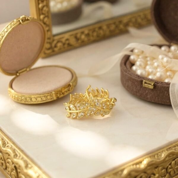 The Alloro Earrings are a refined expression of Italian heritage and timeless beauty. Inspired by the laurel wreath—an ancient symbol of victory and honor—these earrings are crafted with delicate leaf motifs and shimmering stones. Available in both gold-plated and silver finishes, they bring a graceful balance of classic design and modern sparkle. Perfect on their own or paired with the matching Alloro Ring, they embody elegance and strength for every occasion.