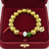 Celebrate your heritage with the Italia Amuleto bracelet — a bold fusion of Italian tradition and protective symbolism. Featuring radiant gold-tone textured beads paired with faceted crystals in the colors of the Italian flag, this bracelet is adorned with two powerful charms: the iconic red cornicello horn for good fortune and the protective evil eye to ward off negativity. Perfect for everyday wear or as a statement of cultural pride, it’s more than jewelry — it’s a talisman of heritage, luck, and love.