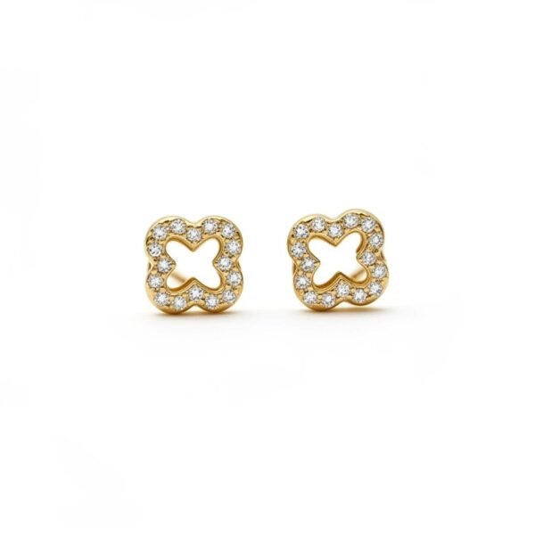 Quadrifoglio Earrings Gold