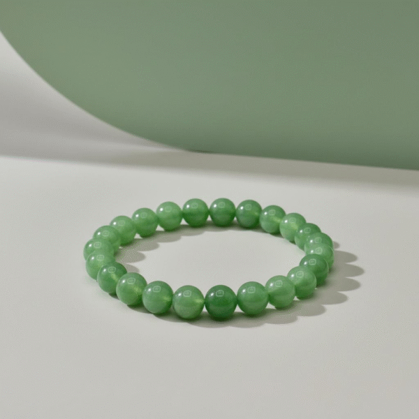 The Giada Verde bracelet is handcrafted from polished green jade, a stone long celebrated for its protective and balancing properties. In Italian tradition, jade symbolizes prosperity, wisdom, and serenity, making it more than just an accessory—it’s a talisman for strength and good fortune. Its natural, luminous green hue brings a calming energy that complements both casual and elegant styles. Wear it on its own for a minimalist touch or pair it with other Bella Pia classics for a layered statement full of meaning.