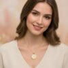 The Luce di Fede Necklace is a luminous expression of faith and elegance. Crafted with a radiant gold-plated setting, the round medallion showcases a central cross embraced by shimmering mother-of-pearl and encircled with a halo of sparkling crystals. This timeless design captures both spiritual devotion and refined sophistication, making it a versatile piece for daily wear or special occasions. A beautiful reminder of inner strength, guidance, and enduring light.