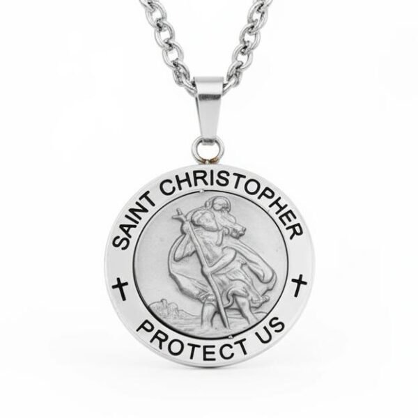 Saint Christopher Medallion Necklace