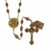 "Rosario di Padre Pio" Pray. Trust. Hope. The Rosario di Padre Pio is a deeply meaningful devotional piece inspired by one of the most beloved saints of compassion and healing. Featuring antique-gold finished beads and accents, this rosary includes beautifully detailed medals of Padre Pio, along with an ornate crucifix crafted with vintage Italian charm. Designed for those seeking comfort, strength, and spiritual connection, this rosary invites the faithful to embrace Padre Pio’s message: “Pray, hope, and don’t worry.” A cherished keepsake for anyone devoted to prayer, reflection, or the legacy of this remarkable saint.