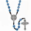 "Rosario di San Benedetto" Strength, Protection & Sacred Peace. The Rosario di San Benedetto rosary is a powerful symbol of faith and protection, crafted for those who seek strength, guidance, and spiritual grounding. Featuring stunning blue crackle beads, hand-woven cord detailing, and an ornate crucifix, this rosary is anchored by the revered Saint Benedict medal — known for its centuries-old symbolism of protection against negativity and harm. Each bead offers a moment of peace, each prayer a step closer to clarity, comfort, and spiritual connection. Beautifully detailed and intentionally designed, this rosary makes a meaningful gift for yourself or someone you love. A timeless devotional piece to carry with you through every challenge, every blessing, and every prayer.
