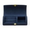 "Velluto Reale"  Where luxury keeps your treasures safe.  Elevate your jewelry storage with the Velluto Reale Jewelry Organzier, a petite organizer wrapped in plush velvet for a touch of regal Italian elegance. Designed in a compact, travel-friendly size, it keeps your rings, earrings, bracelets, and keepsakes beautifully protected and perfectly organized. Its structured interior, soft velvet lining, and secure zipper closure make it ideal for slipping into a purse, luggage, or bedside drawer. Whether for travel or everyday storage, Velluto Reale brings together practicality, beauty, and timeless Bella Pia charm. Dimensions: 3.94" × 1.97" × 1.38" Features: Multiple compartments for rings, earrings, and small jewelry