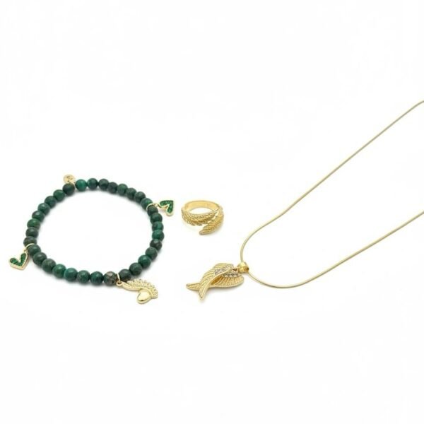 "Ali di Grazia" A symbol of protection, guidance, and divine grace. The Ali di Grazia Ring is a graceful expression of faith and symbolism. Designed with an open silhouette, this piece showcases beautifully sculpted angel wings, representing protection, guidance, and divine presence through every season of life. Finished in radiant gold plating, the ring is adjustable, and perfect for everyday wear or thoughtful gifting. Whether worn alone or paired with coordinating Bella Pia pieces, Ali di Grazia carries meaning as beautifully as it shines.